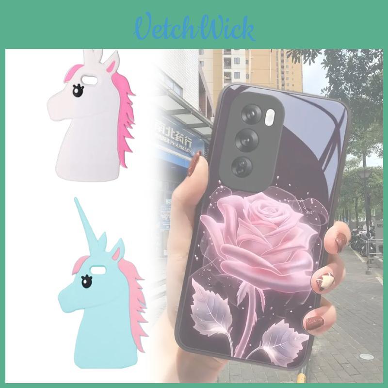 Силиконовый чехол для iPhone с 3D дизайном радужного единорога для милой защитной накладки