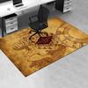 The Marauder's Map Hogwarts Castle Wall Art Print Poster Office Mat Home Decor Office Desk Chair Rugs Chair Carpet for office Chair Mat Gift