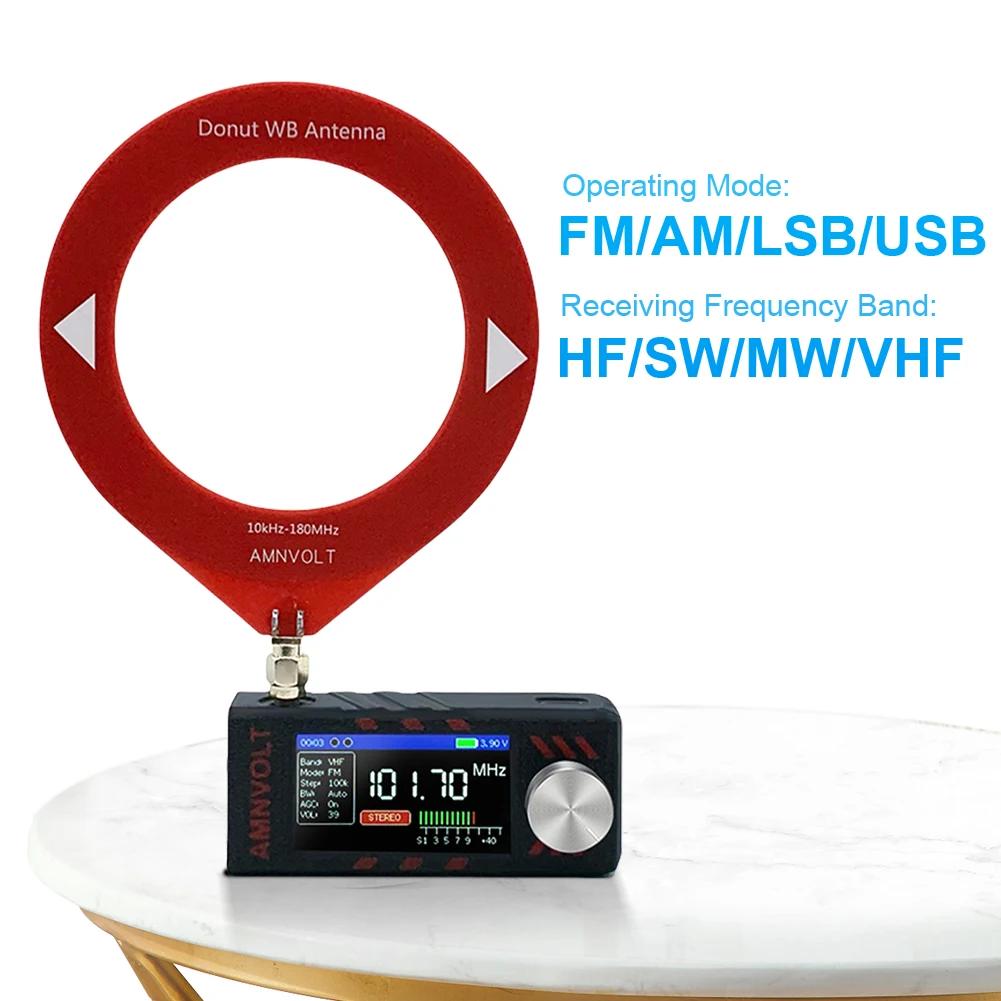 Обновленная версия AMNVOLT ATS MINI V3 SI4732 Полнодиапазонное DSP-радио, Карманный приемник FM AM MW SW SSB, с усилителем для наушников Hi-Z