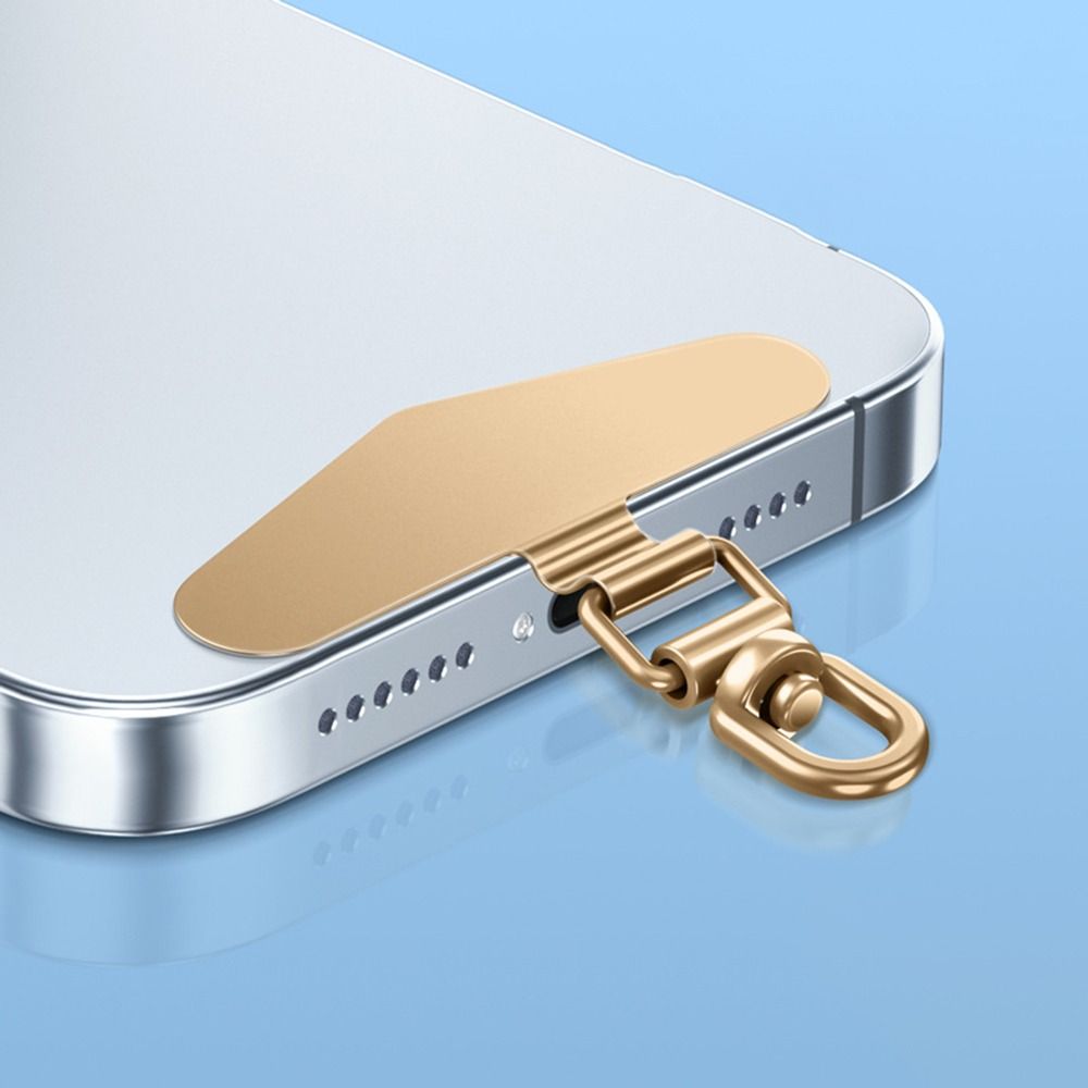 Ultra-thin Phone Lanyard Clip  Patch Stainless Steel Case Clip Strap Fixed Gasket  for Mobile Phone