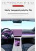 Zeekr 001 Smoked Headlight Film, Transparent Interior & Taillight Film, TPU Dashboard Screen Protector, Wear-Resistant