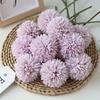5pcs Artificial Dandelion Flowers, Fake Hydrangea Bridal Wedding Bouquet, Home Garden Party Wedding Decor, Winter Christmas Home