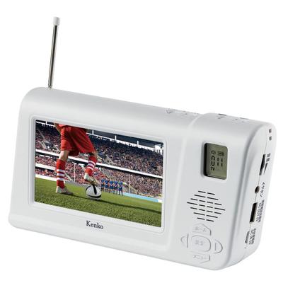 Kenko Hand-Crank One-Seg TV Radio KR-013AWFTE AM/FM Radio Wide FM Support 3 Power Sources