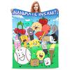 BFDI Inanimate Insanity Постер Плед Теплый Мягкий С Принтом Плюшевый Плед для Напольного Покрытия Кемпинга Фланелевое Покрывало Покрывало на Кровать