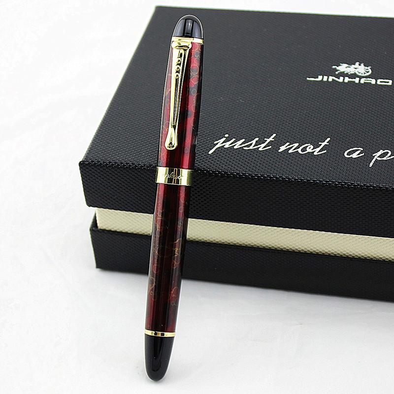 Jinhao X450 Глянцевый Черный 18Kgp 0.7Mm Широкое Перо Перьевая Ручка Jinhao 450 Люкс Бизнес Пурпурный Винный Зеленый Золотой 21 Цвет Выбрать