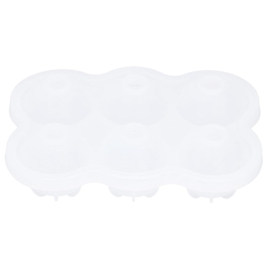 6‑Grid Silicone Ice Ball Mold with Leaking Hole Round Ice Tray for Kitchen Home Bar