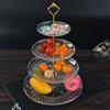 Supplies For Ktv Baking Cakes Display Food Tray Stand Food Sampling Tray Fruit Plate Dessert Plate