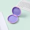 Orthodontic Retainer Storage Case with Mirror, Portable ABS Silicone Box