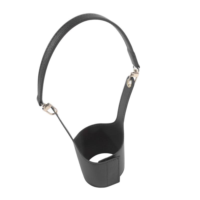 Портативный кожаный держатель для кофейной чашки, регулируемый ремень для переноски бутылки, модная сумка для стакана воды, чехол