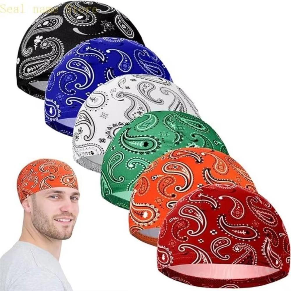 Breathable Bandana Headscarf Paisley Print Pirate Hat Cycling Head Wrap Outdoor Activities