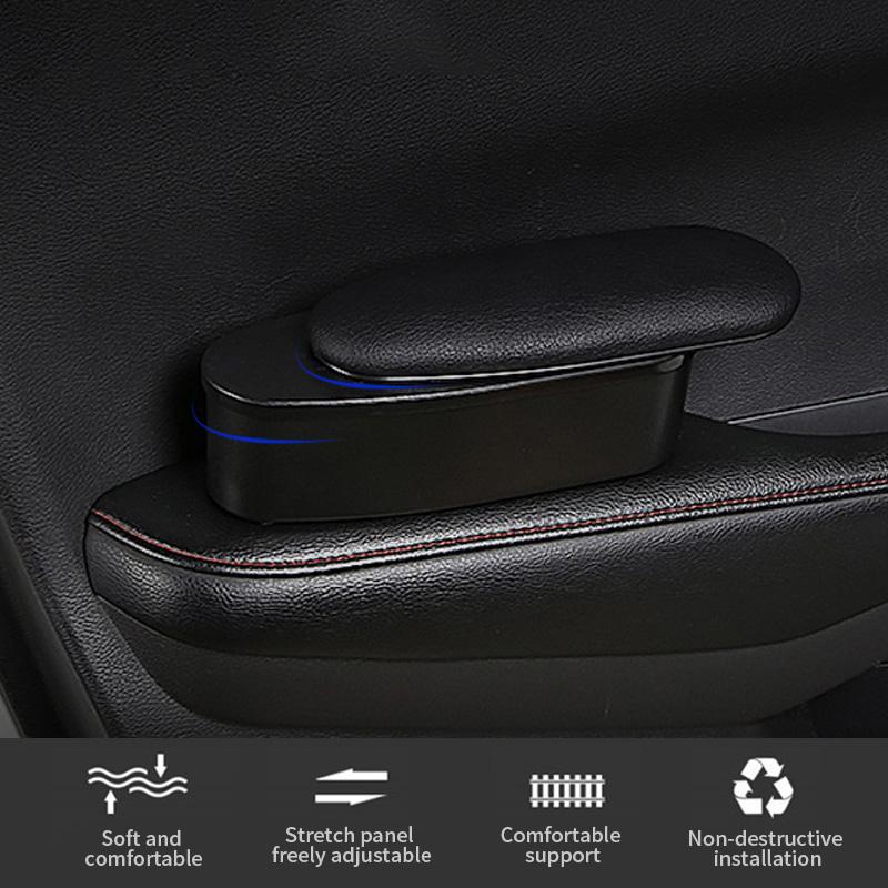 Функциональные подлокотники для хранения дверей автомобиля, кожаные эргономичные подлокотники, автозапчасти для интерьера, поддержка локтя, подставка для увеличения руки