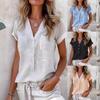 2024 Spring/Summer Women's Bestseller: Solid Color Twist Button Short Sleeve Top