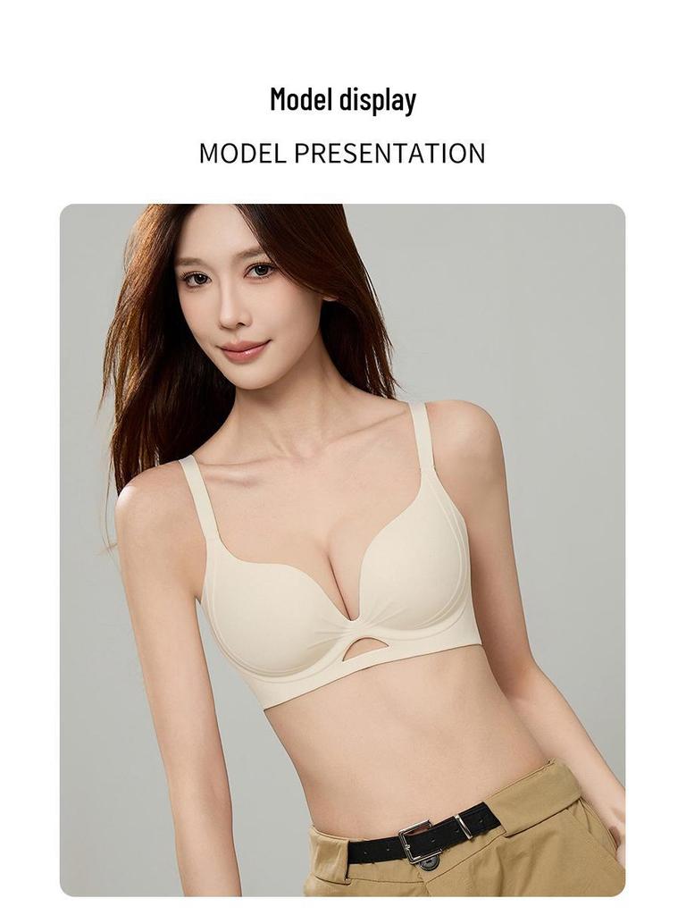 Douyin Seamless Wireless Lift Bra for Women's Smaller Chest