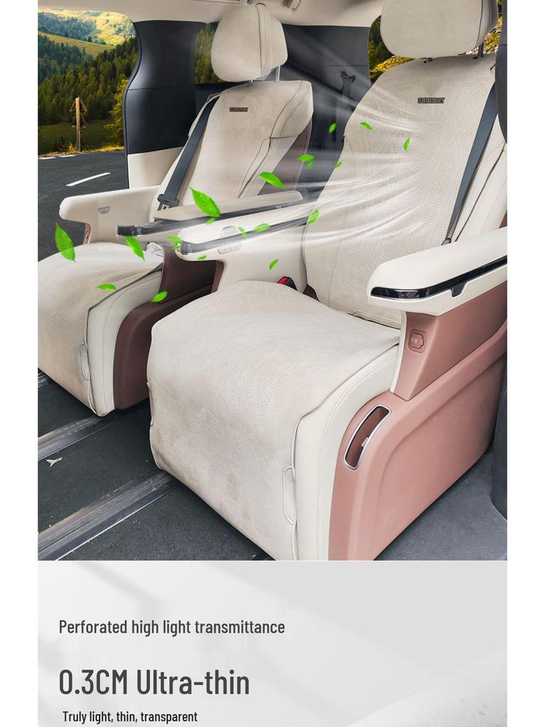 BYD Xia Zuo Cushion Seat Cover: Breathable, Ventilated Suede Mat for All-Season Use in Business Vehicles