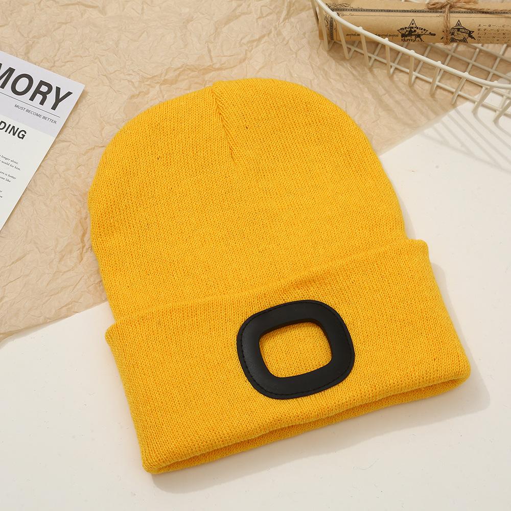 LED Beanie with Light Unisex Warm Winter Hat Unisex LED Hat with Flashlight Beanie Hat Flashlight Fishing Camping Night Hat