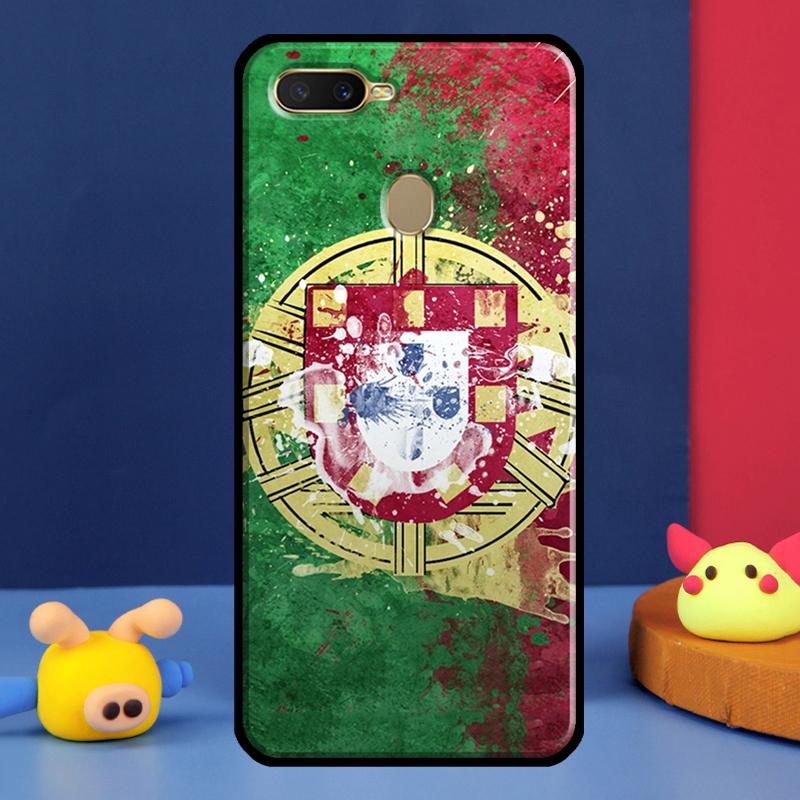 Чехол Флаг Португалии для Oppo A98 A78 A58 A15 A16 A17 A5 A9 A91 A52 A72 A76 A96 A74 A94 A54 S A57 A77