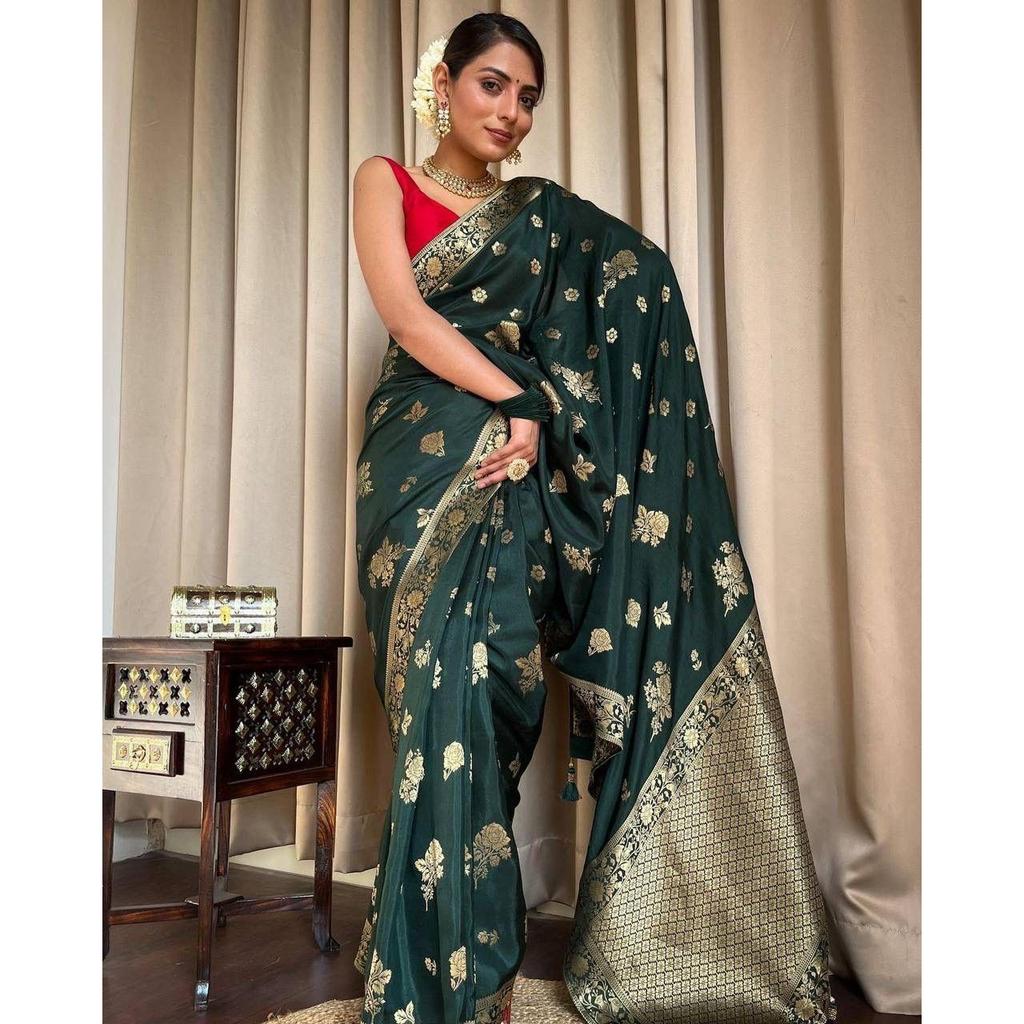 This Beautiful Saree Is Elegantly Decorated with Gorgeous Solid Jacquard Weave That Gives a Perfect Look To the Outfit.