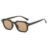 Retro Polygonal Frame Sun Glasses Striped Temples Driving Shades  for Women & Men