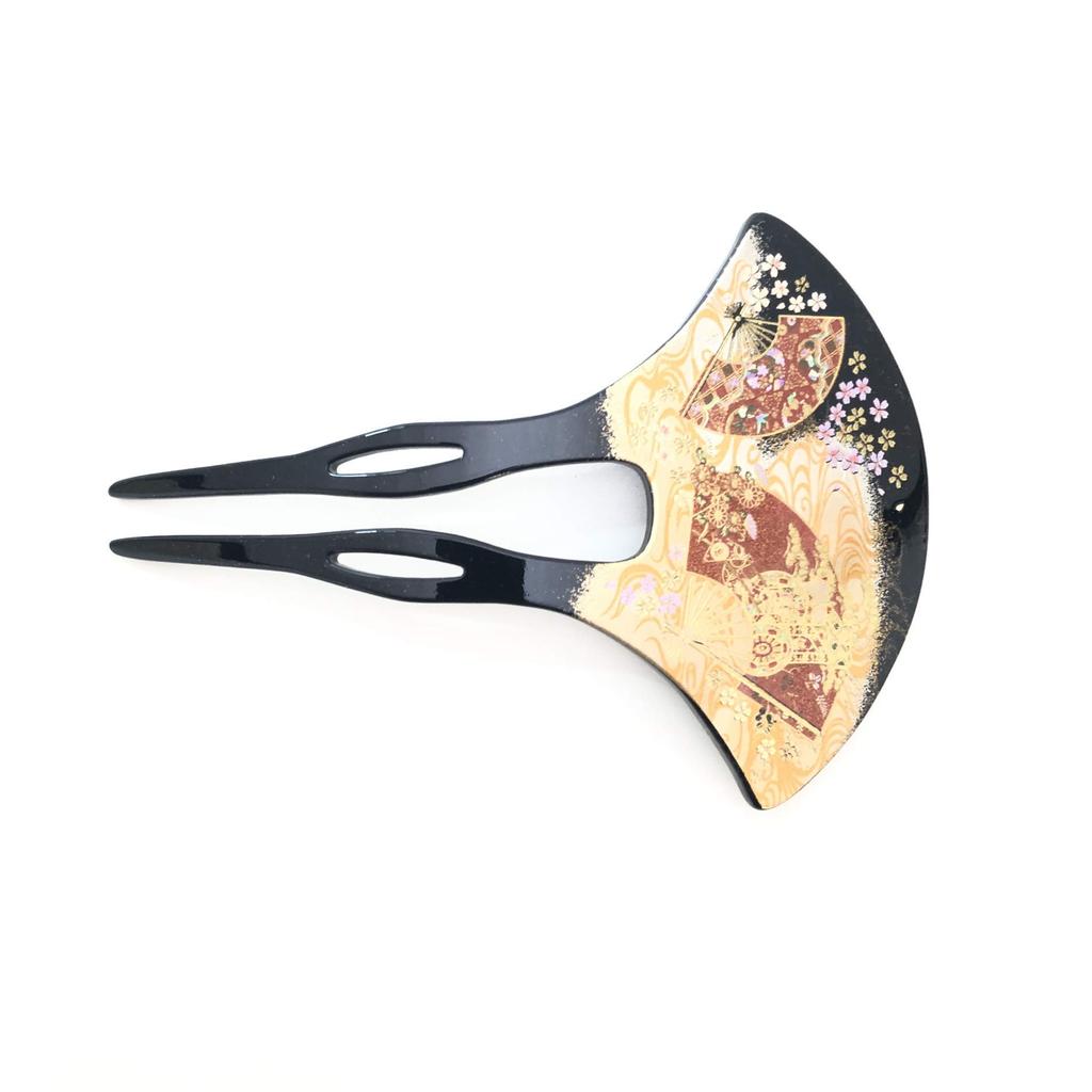 Maeju lacquerware Лакированная заколка для волос Кёга (В) 4X-137