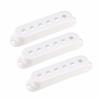 50mm Plastic Pickup Covers for Single Coil Guitar Parts, White, 3 Pieces
