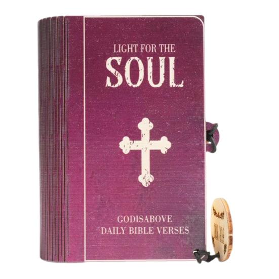 Bible Verses Box Set Daily Encouragement Cards with Wooden Storage Box