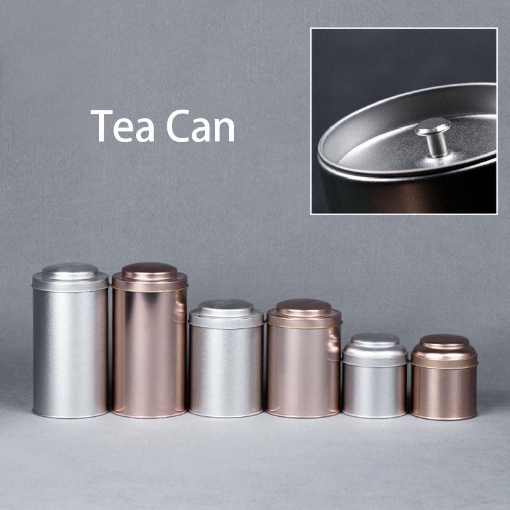 Sealed Double Lid Tea Can Portable Jar Creative Gift Tea Tin Containers Green Tea