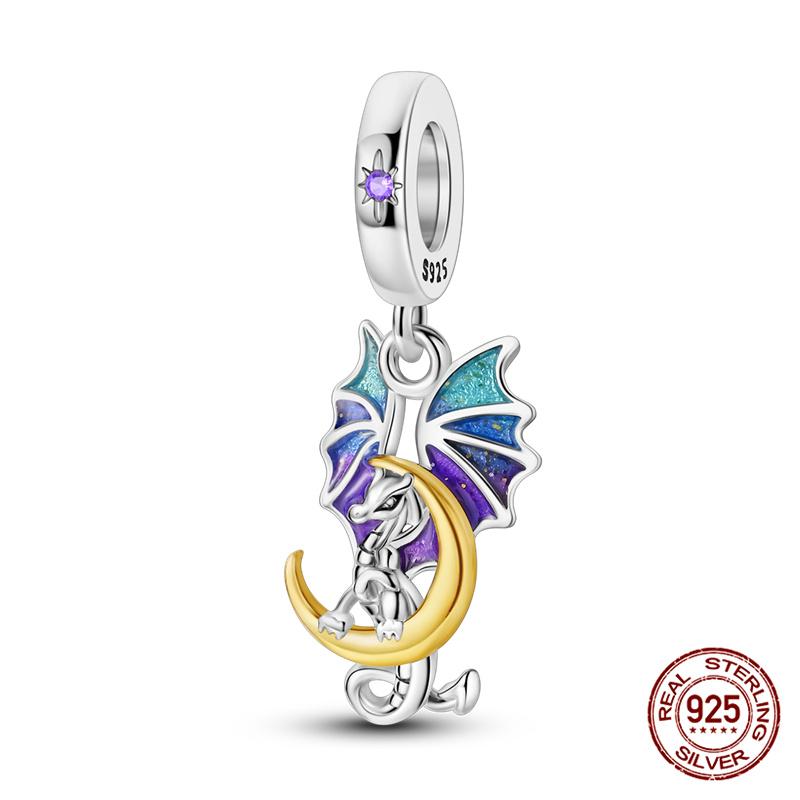 100% 925 silver Animal Series Bulldog Zebra Squirrel Charms Fit Original 925 Bracelet DIY Jewelry Making Women Gift