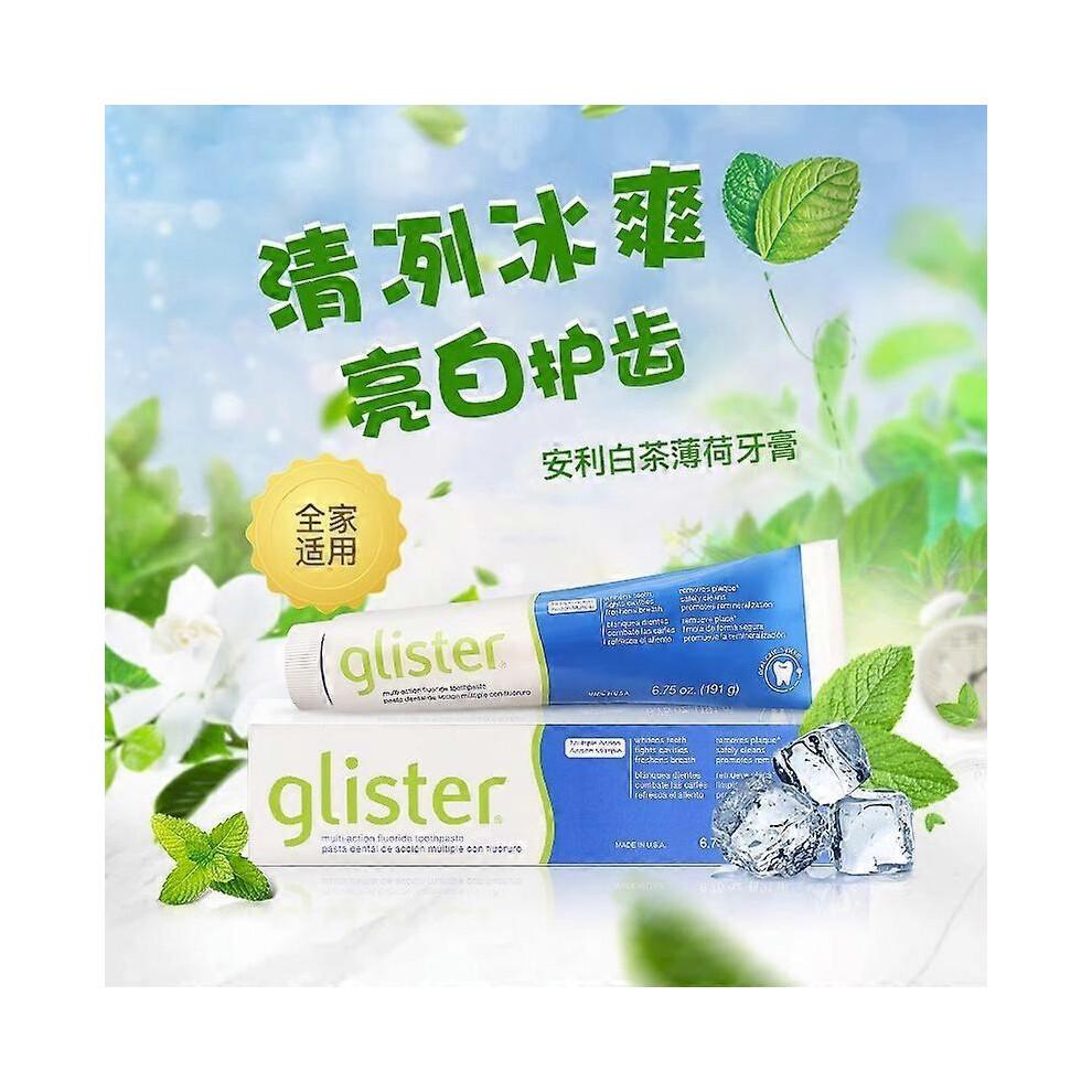 (Tea taste) Amway GLISTER multi-action fluoride toothpaste 200g New Box
