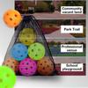 Pickleball Injection Molded Resilient 40-Hole Ball - Tpe Elasticity Ball Outdoor Sports Playing Experience