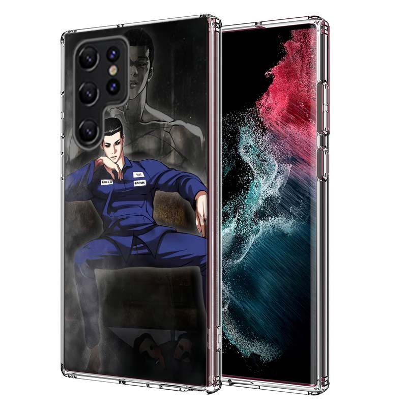 Чехол для телефона Jonggun Lookism Capa для Samsung S26 Ultra S25 Edge Galaxy S23 S21 S20 S24 FE S22 S10 Plus Прозрачная ТПУ оболочка Coq