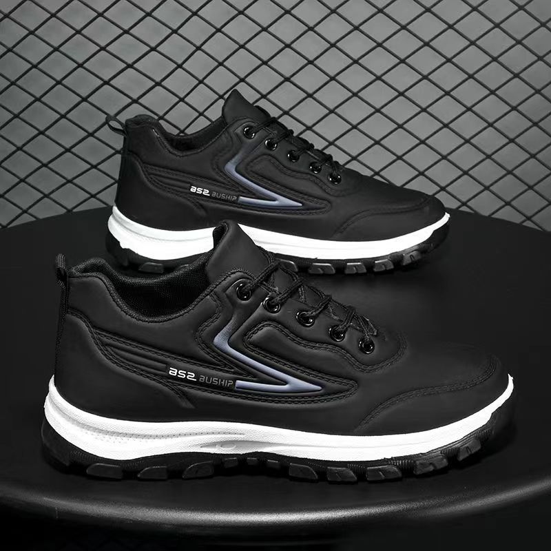 Модные повседневные мужские кроссовки для сноуборда, студенческие, водонепроницаемые, кожаные, для бега, фитнеса, амортизирующие, легкие, удобные для носки, спортивные туфли