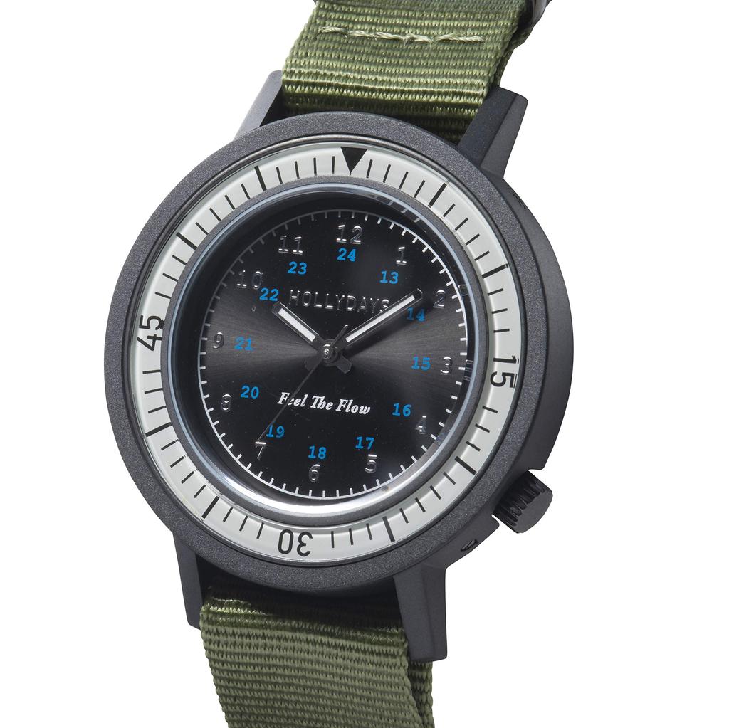 The Made In Japan Lifestyle Casual Watch Rollins/HOLLYDAYS (Force Silver)