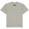 Fear of God Футболка для детей Essentials SS22 с принтом логотипа Sea Foam, круглым вырезом и коротким рукавом, детские футболки серо-зеленого цвета FOG-SS22-350
