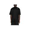 Emporio Armani Ss25 Однотонный пуловер с круглым вырезом свободного кроя с коротким рукавом мужские топы черные EM001035-AF13747-UC001