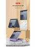 Samsung Z Flip7/6/5 Electroplated Transparent Folding Phone Case - PC Hard Shell Anti-Drop Protective Cover