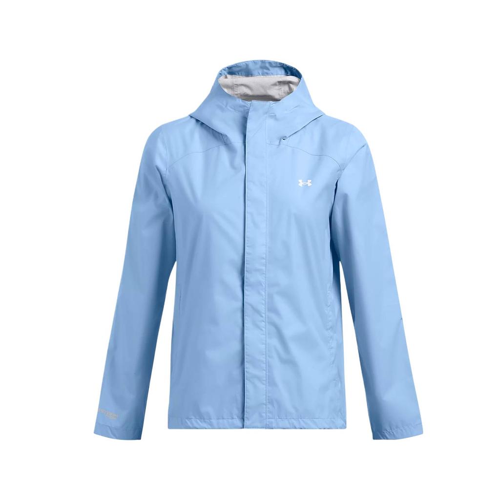 Under Armour Stormproof Cloudstrike 2.0 однотонная куртка с капюшоном на молнии женские куртки небесно-голубой 1374645-465