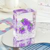 Heart Shape Acrylic Ornament Rectangular Oil Flowing Sand Ornament Fruit Sand Ornament  Home Decor