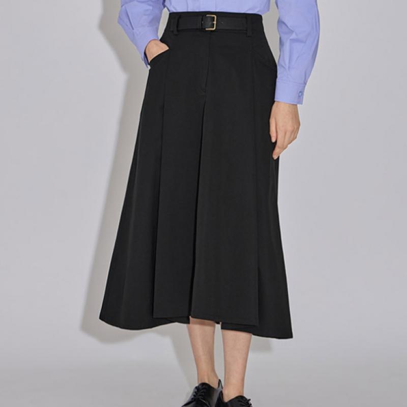  She S miss расклешенная юбка с поясом сзади SwwSko32030 Bk