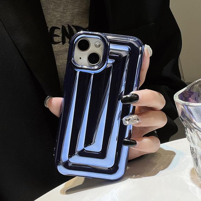 Роскошный серебряный 3d полосатый решетчатый чехол-мыло для Iphone 14 13 12 11 Pro Max 14 Plus, противоударный мягкий чехол для багажа