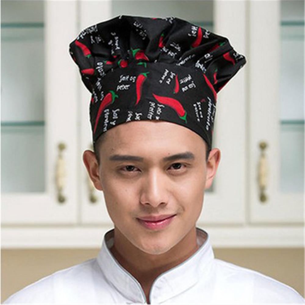 Men Women Cooking Kitchen Chef Hat Working Cap Uniform Hat Adjustable