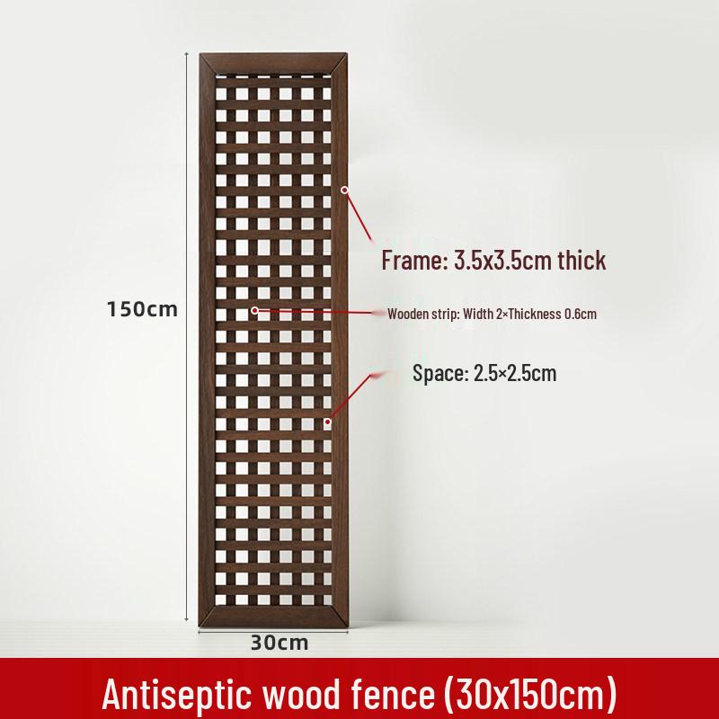 Outdoor Wooden Fence Lattice: Anti-Corrosion Courtyard Rail, Balcony Decor, Climbing Trellis Screen Partition.