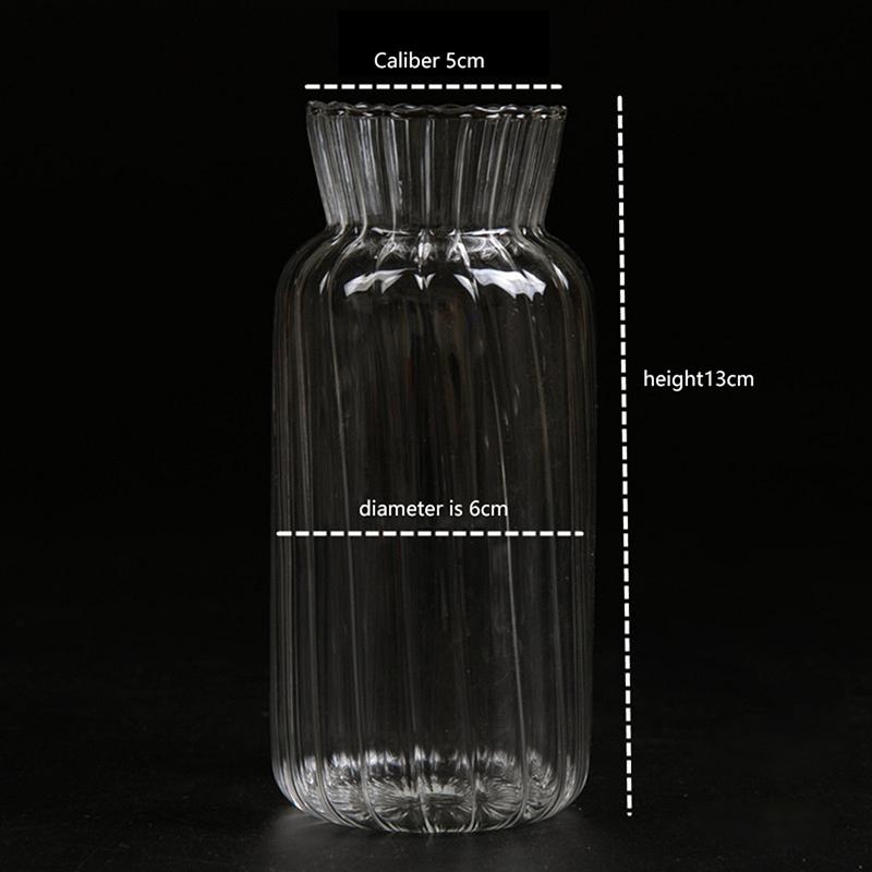 Transparent Glass Vases for Plant Bottle Flower Pot Nordic Creative Hydroponic Terrarium Arrangement Container Table Vase