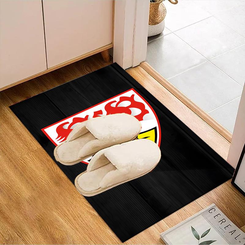 Vfb Fc Crest Printed Office Carpet Chair Cushion Entryway Rug, Rugs for Living Room, Bedroom Christmas gifts