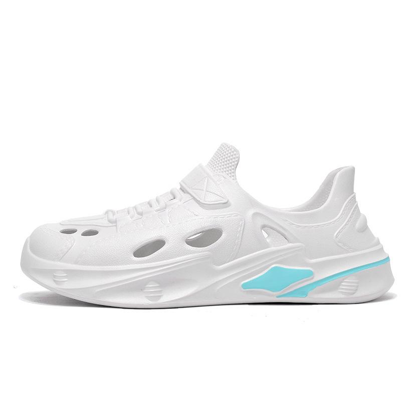 Мода 2025 Обувь-пещеры Мужские сандалии на мягкой подошве для вождения, вонючие сандалии для ношения на открытом воздухе, летние противоскользящие и пахнущие пляжные туфли