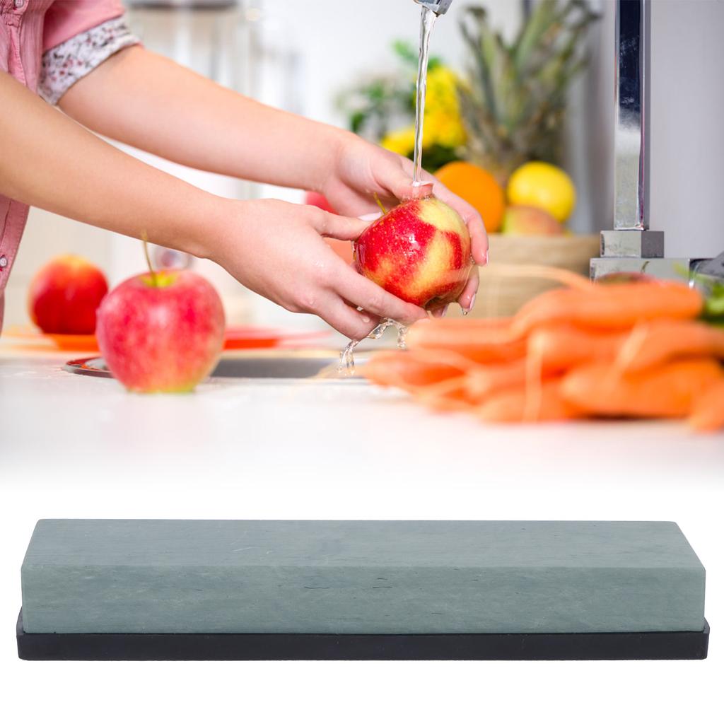 5000 Grit Sharpening Stone Fine Grinding Oil Stone for Household Kitchen Knife with Silicone Base