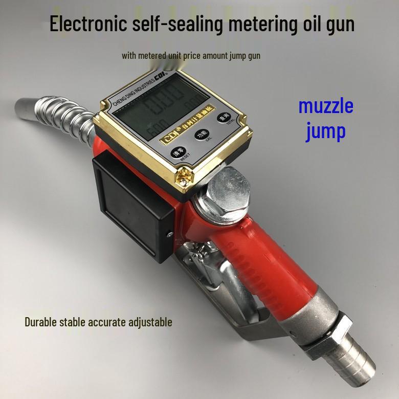 Electronic Auto-Cut Fuel Nozzle: Self-Sealing, Adjustable for Diesel/Gasoline