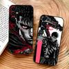 Мягкий черный чехол для телефона B-Berserk Guts для Samsung S25/S24/S21/S22/S23/S30/Ultra/S20/Plus/Fe/Lite - Защитная крышка
