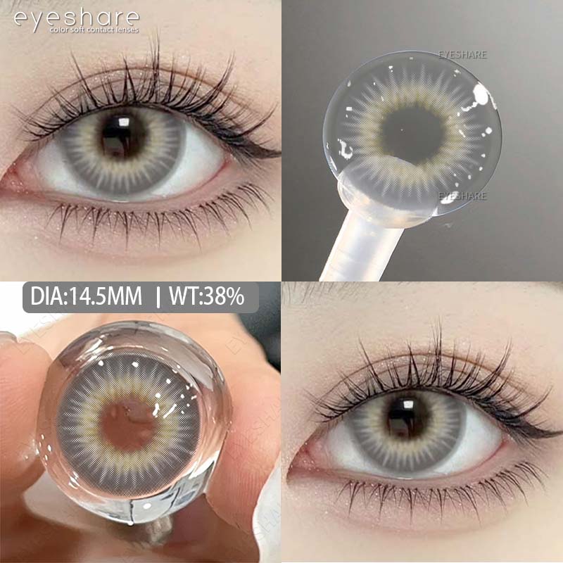 Eyeshare Модные цветные контактные линзы Яркие синие цветные контактные линзы Мягкие линзы Зеленые косметические контактные линзы Коричневые контактные линзы