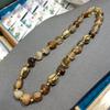 Maillard Retro Handmade Hair Crystal Brown Natural Stone Beaded Necklace Women's Non-fading Ins Agate Necklace