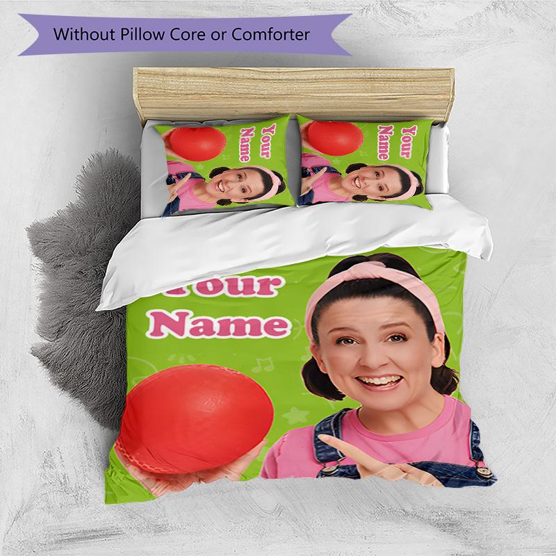 3pcs Ms Rachel3 Cover Set - Personalized Name, HD Printed Bedding with 1 Cover and 2 Pillowcases - Perfect for Home Decor, Easy Care